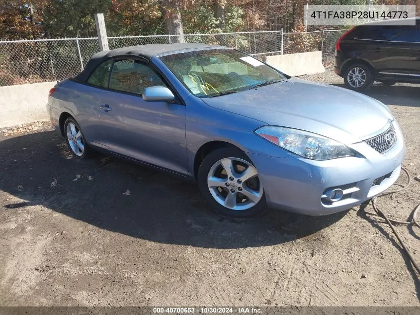 2008 Toyota Camry Solara Sle VIN: 4T1FA38P28U144773 Lot: 40700653