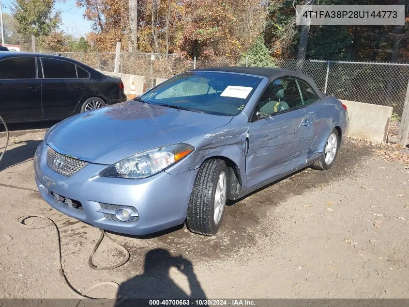 2008 Toyota Camry Solara Sle VIN: 4T1FA38P28U144773 Lot: 40700653