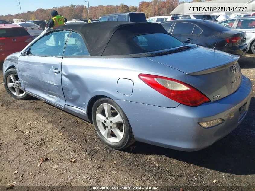 2008 Toyota Camry Solara Sle VIN: 4T1FA38P28U144773 Lot: 40700653