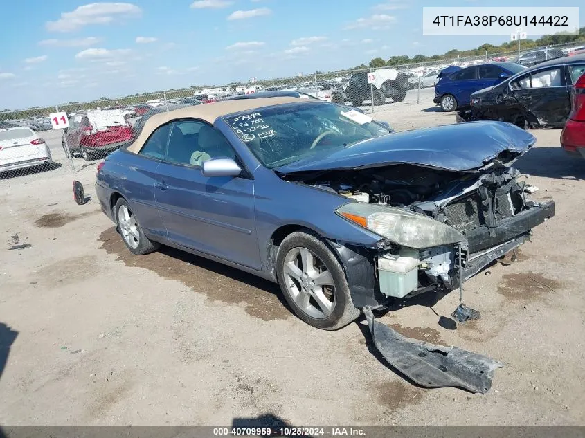 2008 Toyota Camry Solara Sle VIN: 4T1FA38P68U144422 Lot: 40709959