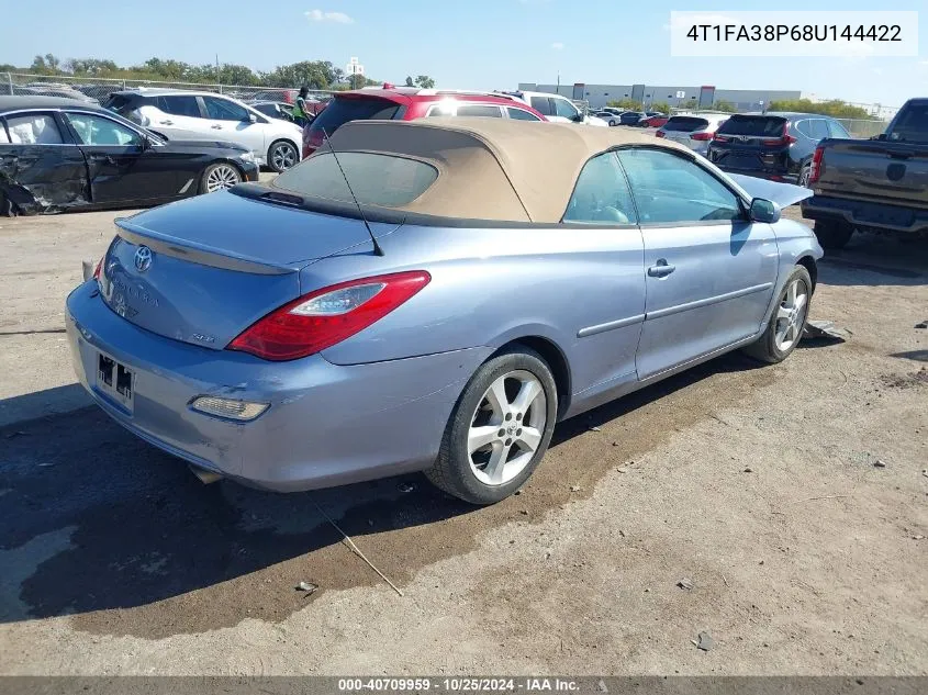 2008 Toyota Camry Solara Sle VIN: 4T1FA38P68U144422 Lot: 40709959