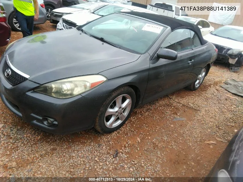 2008 Toyota Camry Solara Sle VIN: 4T1FA38P88U141389 Lot: 40712513