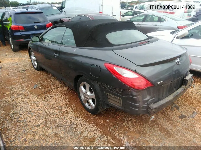 2008 Toyota Camry Solara Sle VIN: 4T1FA38P88U141389 Lot: 40712513