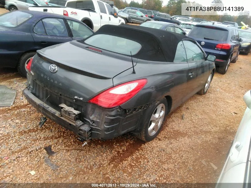 2008 Toyota Camry Solara Sle VIN: 4T1FA38P88U141389 Lot: 40712513