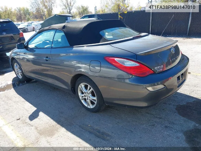 2008 Toyota Camry Solara Se VIN: 4T1FA38P98U147010 Lot: 40723235