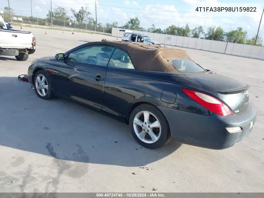 4T1FA38P98U159822 2008 Toyota Camry Solara Sle