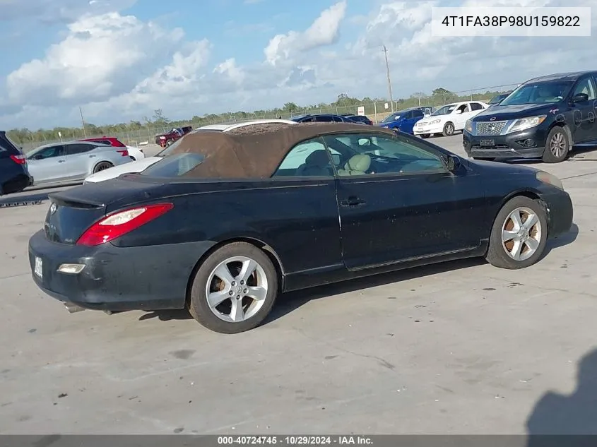 2008 Toyota Camry Solara Sle VIN: 4T1FA38P98U159822 Lot: 40724745