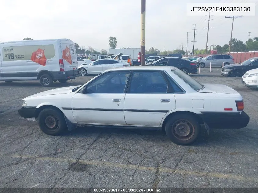 1989 Toyota Camry Dlx VIN: JT2SV21E4K3383130 Lot: 39373617