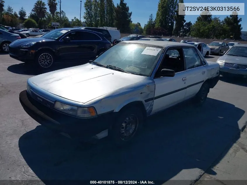 1989 Toyota Camry VIN: JT2SV24E3K0313566 Lot: 40101875