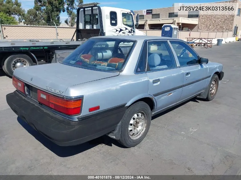 1989 Toyota Camry VIN: JT2SV24E3K0313566 Lot: 40101875