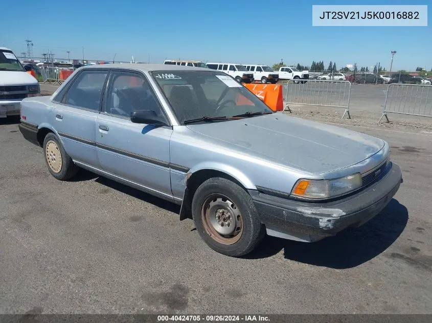 1989 Toyota Camry Dlx VIN: JT2SV21J5K0016882 Lot: 40424705