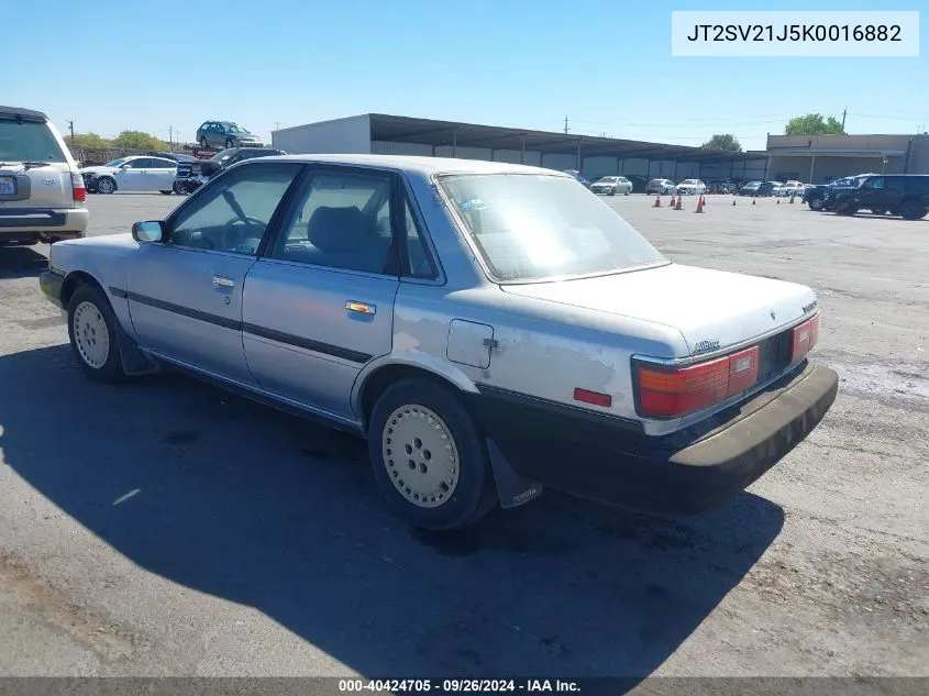 1989 Toyota Camry Dlx VIN: JT2SV21J5K0016882 Lot: 40424705