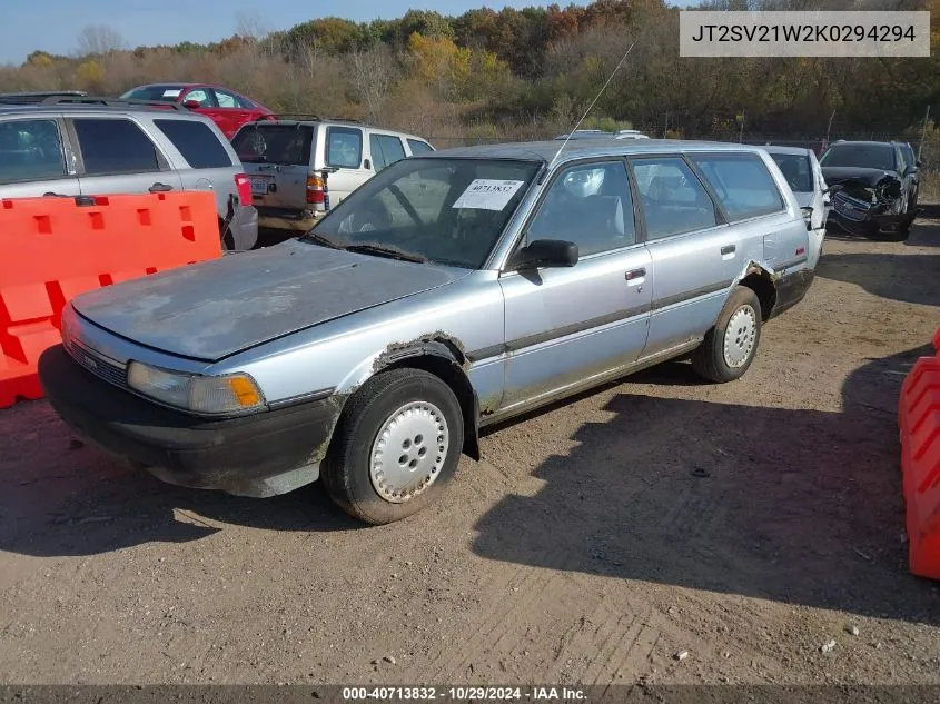 JT2SV21W2K0294294 1989 Toyota Camry Dlx