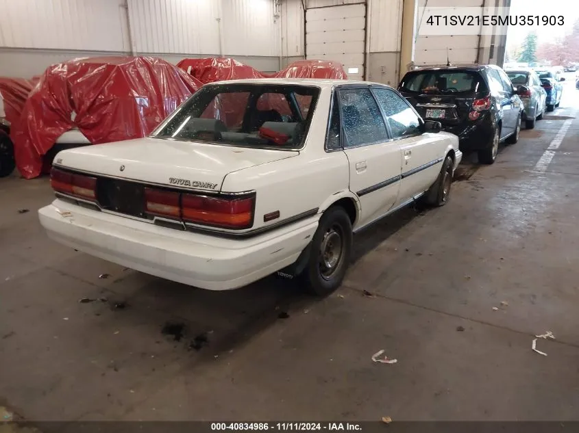 1991 Toyota Camry Dlx VIN: 4T1SV21E5MU351903 Lot: 40834986