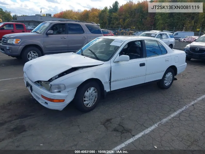 1992 Toyota Camry Xle VIN: JT2SK13EXN0081119 Lot: 40531080