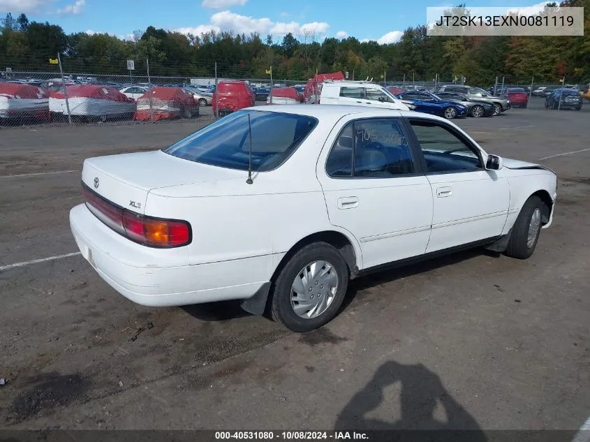 1992 Toyota Camry Xle VIN: JT2SK13EXN0081119 Lot: 40531080