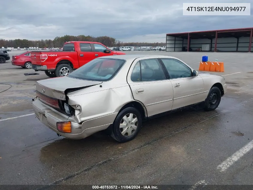 1992 Toyota Camry Le VIN: 4T1SK12E4NU094977 Lot: 40753572