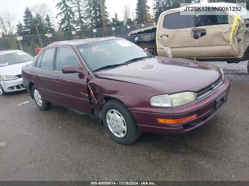 1992 Toyota Camry Le VIN: JT2SK12E9N0061252 Lot: 40889814