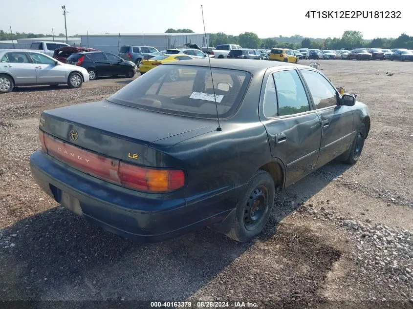 1993 Toyota Camry Le VIN: 4T1SK12E2PU181232 Lot: 40163379