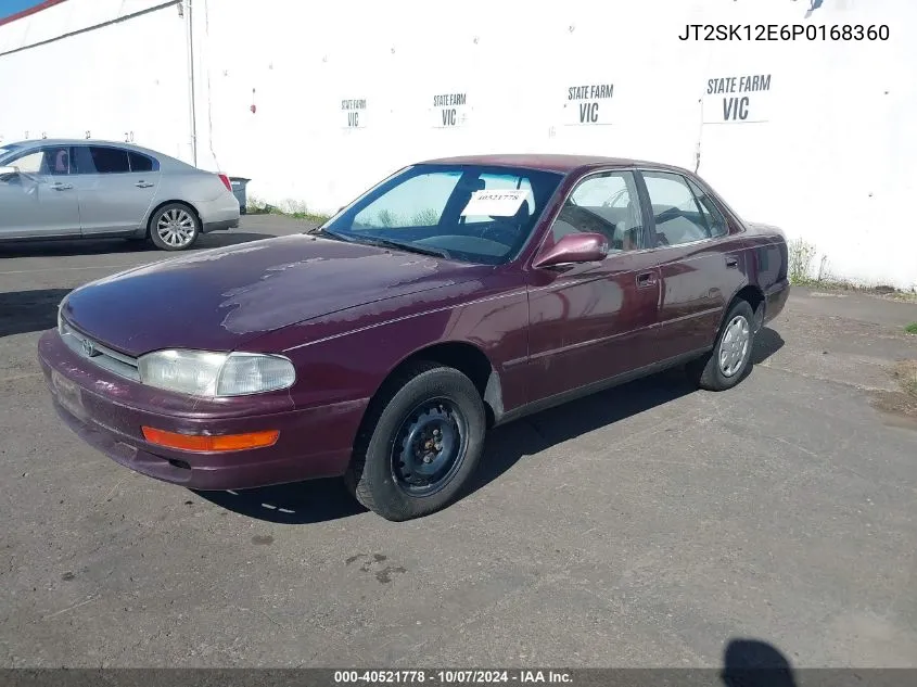 1993 Toyota Camry Le VIN: JT2SK12E6P0168360 Lot: 40521778