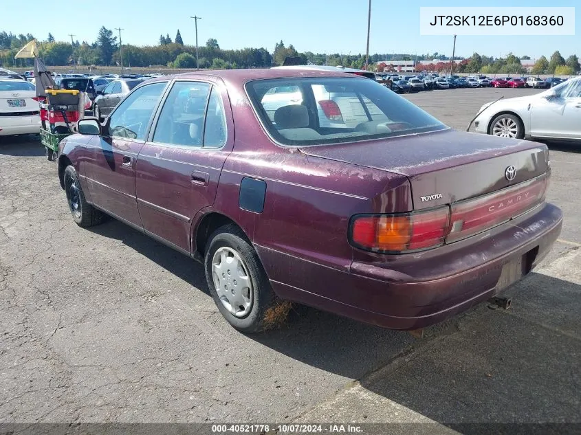 1993 Toyota Camry Le VIN: JT2SK12E6P0168360 Lot: 40521778