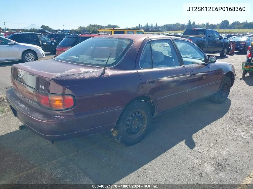 1993 Toyota Camry Le VIN: JT2SK12E6P0168360 Lot: 40521778