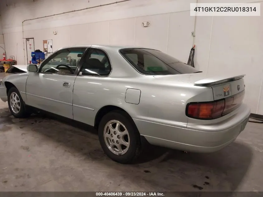 1994 Toyota Camry Le VIN: 4T1GK12C2RU018314 Lot: 40406439