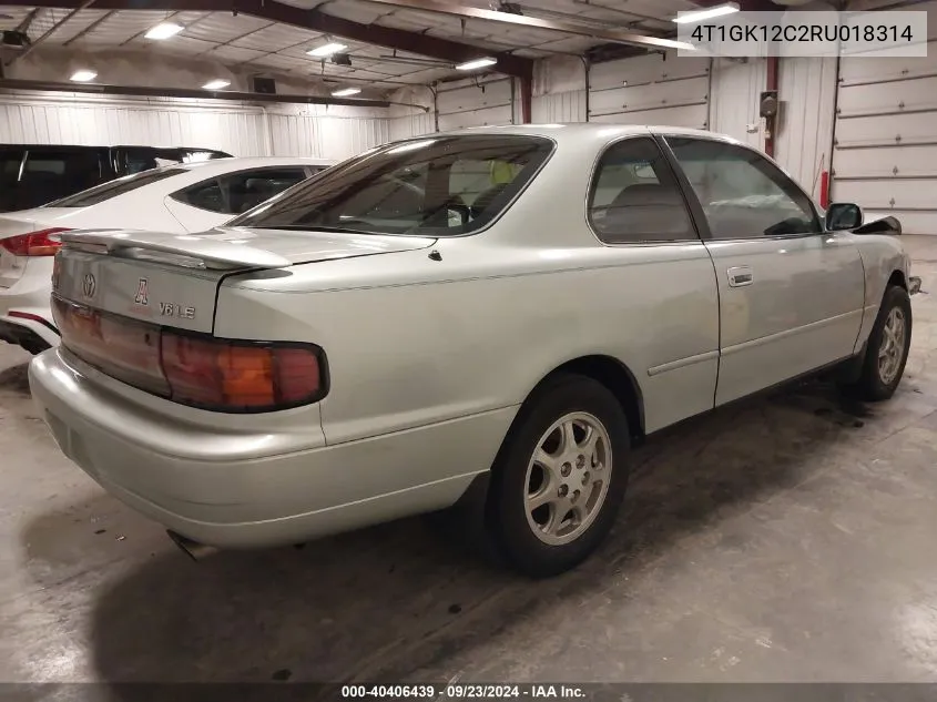 1994 Toyota Camry Le VIN: 4T1GK12C2RU018314 Lot: 40406439