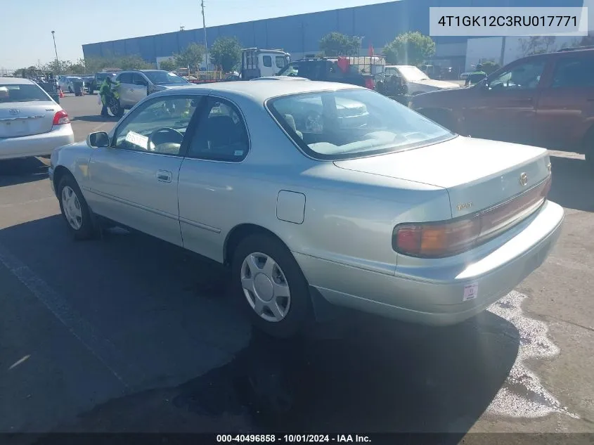 1994 Toyota Camry Le VIN: 4T1GK12C3RU017771 Lot: 40496858