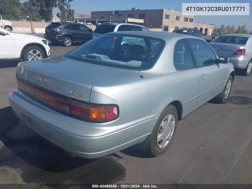 1994 Toyota Camry Le VIN: 4T1GK12C3RU017771 Lot: 40496858