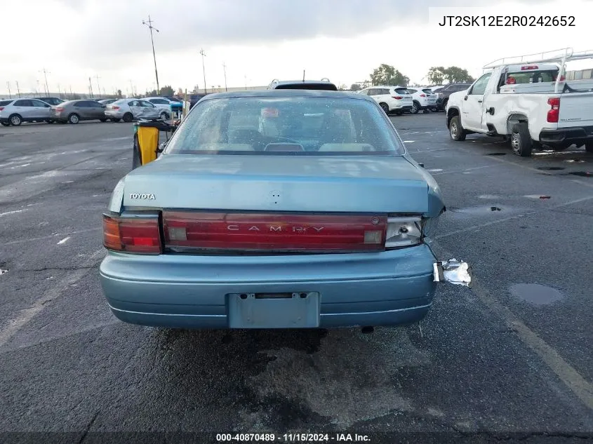 1994 Toyota Camry Le VIN: JT2SK12E2R0242652 Lot: 40870489