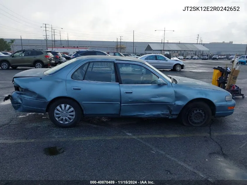 1994 Toyota Camry Le VIN: JT2SK12E2R0242652 Lot: 40870489