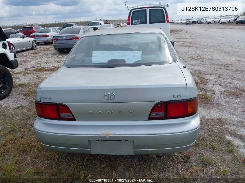 1995 Toyota Camry Le VIN: JT2SK12E7S0313706 Lot: 40718301