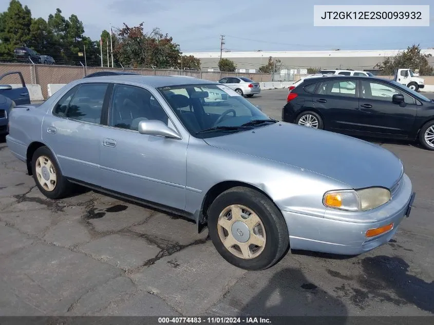 1995 Toyota Camry Le VIN: JT2GK12E2S0093932 Lot: 40774483