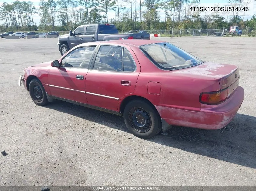 1995 Toyota Camry Le VIN: 4T1SK12E0SU514746 Lot: 40875755