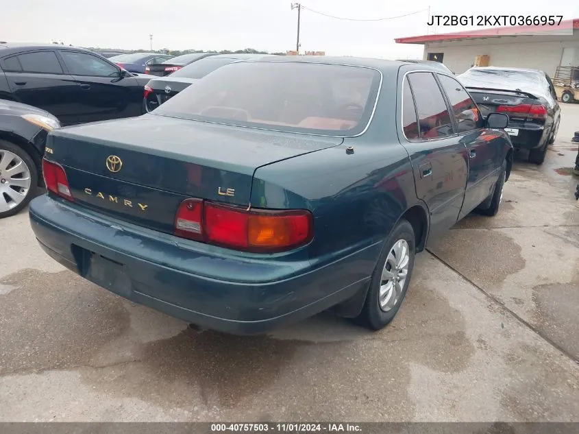 1996 Toyota Camry Dx/Le/Xle VIN: JT2BG12KXT0366957 Lot: 40757503