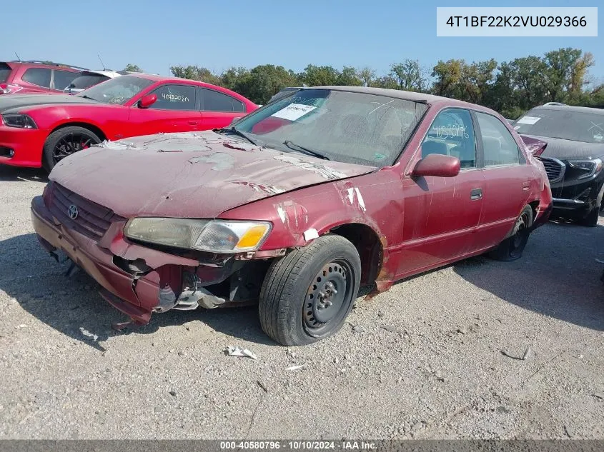 1997 Toyota Camry Le VIN: 4T1BF22K2VU029366 Lot: 40580796