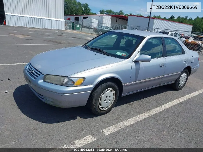 1997 Toyota Camry Le VIN: JT2BG22K1V0008669 Lot: 40732253