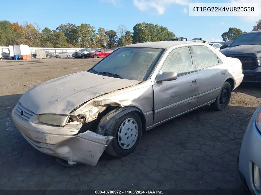 1997 Toyota Camry Le VIN: 4T1BG22K4VU820558 Lot: 40780972