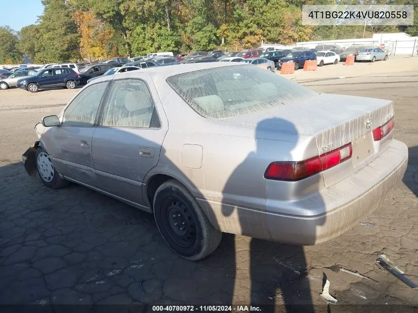 1997 Toyota Camry Le VIN: 4T1BG22K4VU820558 Lot: 40780972