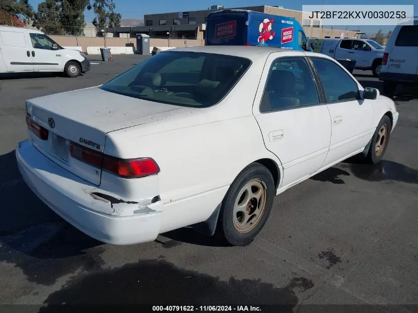 1997 Toyota Camry Xle V6 VIN: JT2BF22KXV0030253 Lot: 40791622