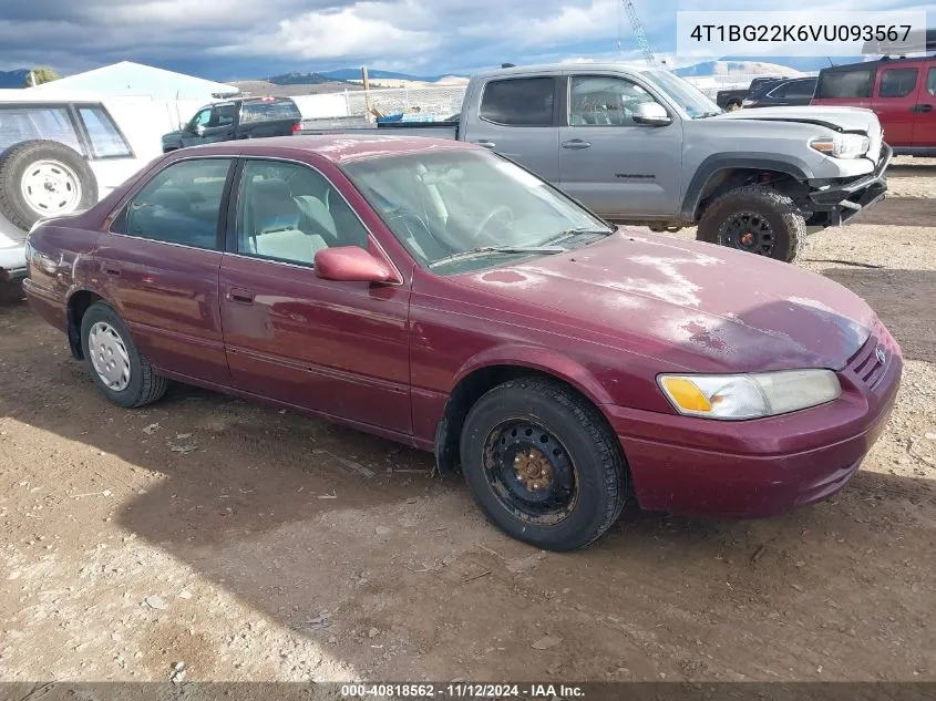 1997 Toyota Camry Le VIN: 4T1BG22K6VU093567 Lot: 40818562