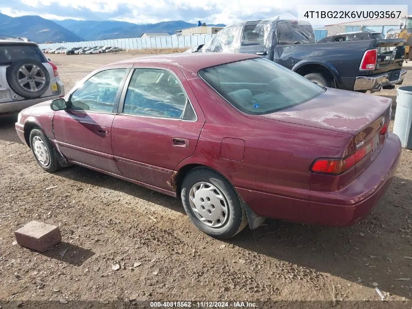 1997 Toyota Camry Le VIN: 4T1BG22K6VU093567 Lot: 40818562