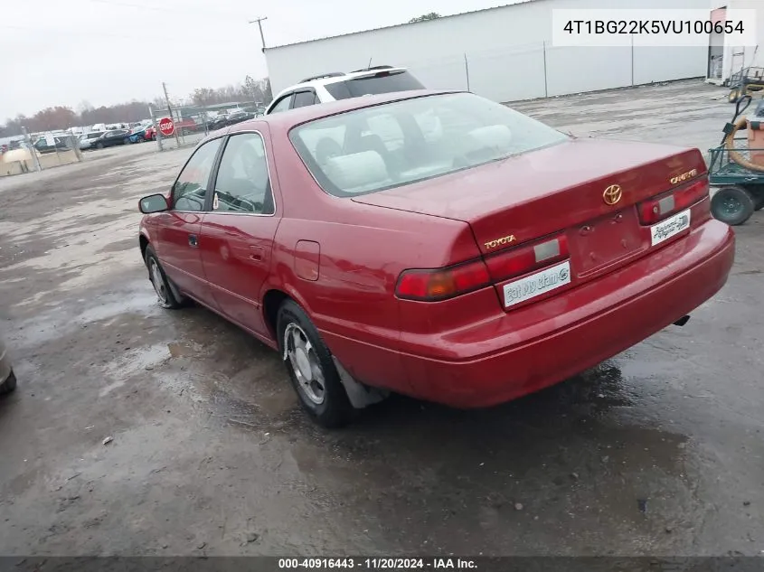 1997 Toyota Camry Le VIN: 4T1BG22K5VU100654 Lot: 40916443