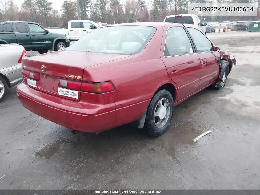 1997 Toyota Camry Le VIN: 4T1BG22K5VU100654 Lot: 40916443