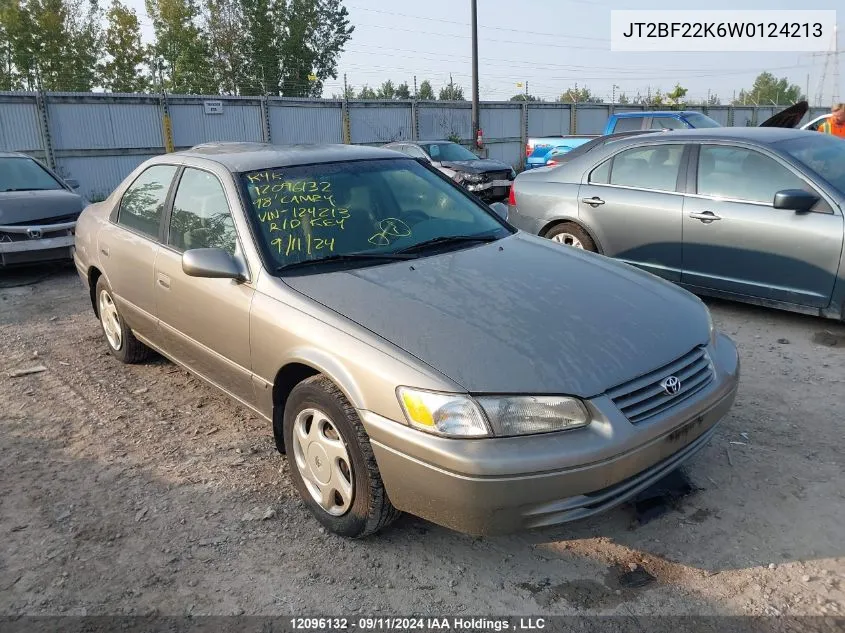 1998 Toyota Camry VIN: JT2BF22K6W0124213 Lot: 12096132