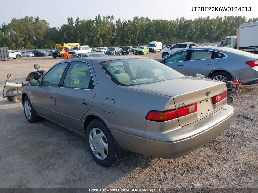 1998 Toyota Camry VIN: JT2BF22K6W0124213 Lot: 12096132