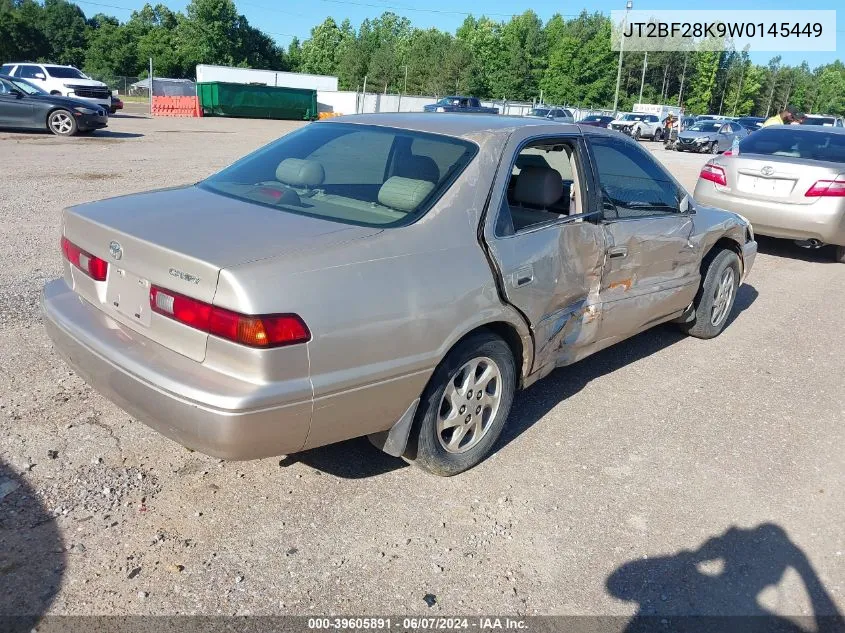 1998 Toyota Camry Le V6/Xle V6 VIN: JT2BF28K9W0145449 Lot: 39605891