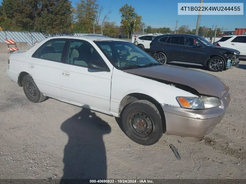 1998 Toyota Camry Le VIN: 4T1BG22K4WU244455 Lot: 40690833