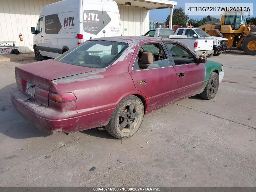 4T1BG22K7WU266126 1998 Toyota Camry Le